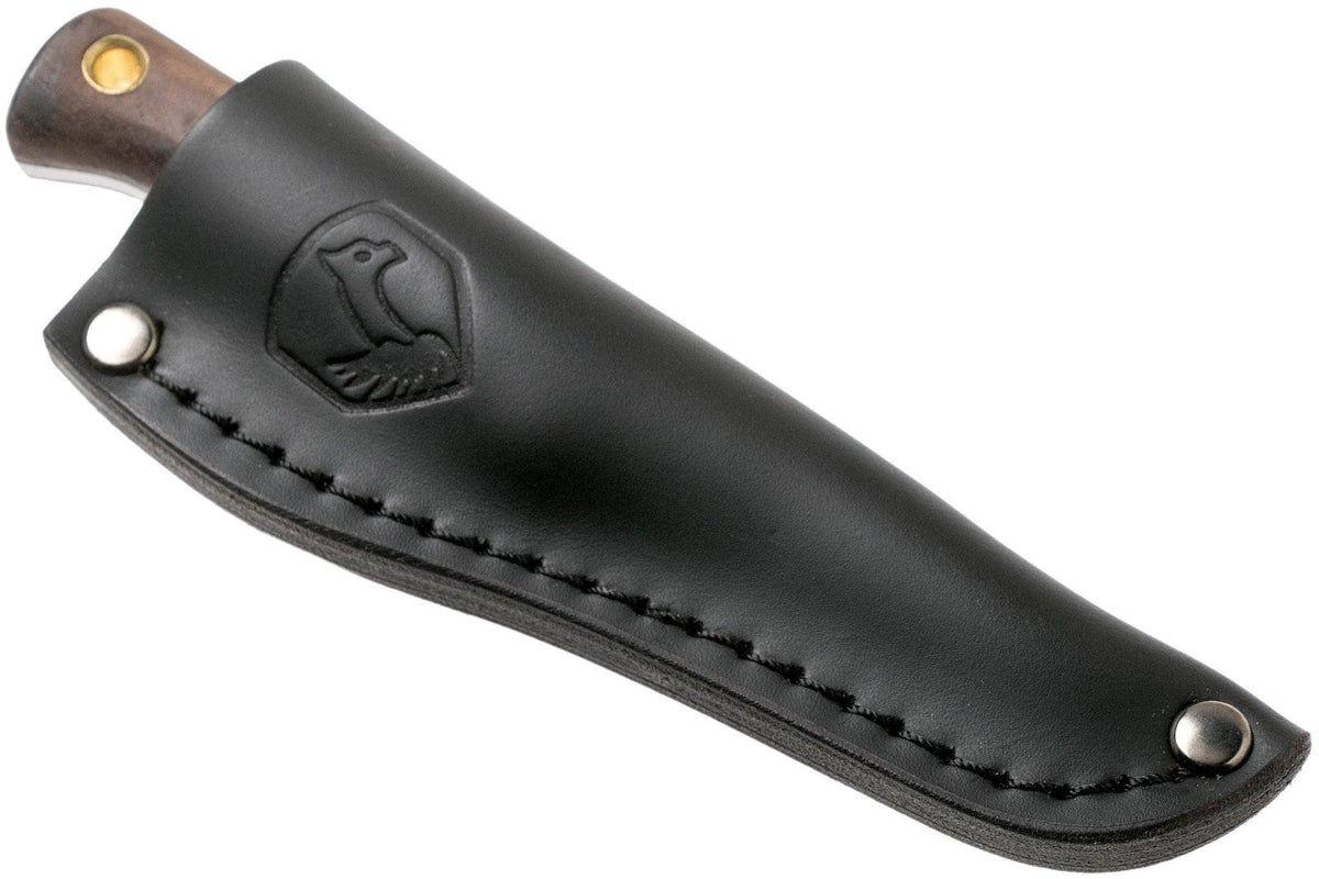 Condor Mini Bushlore black leather sheath front