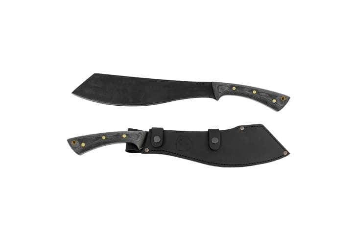 Condor 60215 Warlok Machete with 1075 carbon steel blade, Micarta handle and black leather sheath