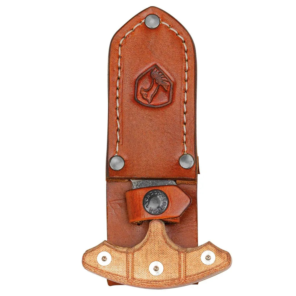 Condor 61733 Tactical P.A.S.S. EDC Dagger in brown leather sheath