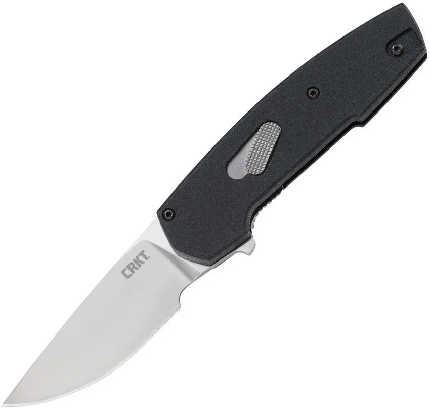 CRKT Cottidae 6321 mechanic folding knife open with D2 blade and black handle