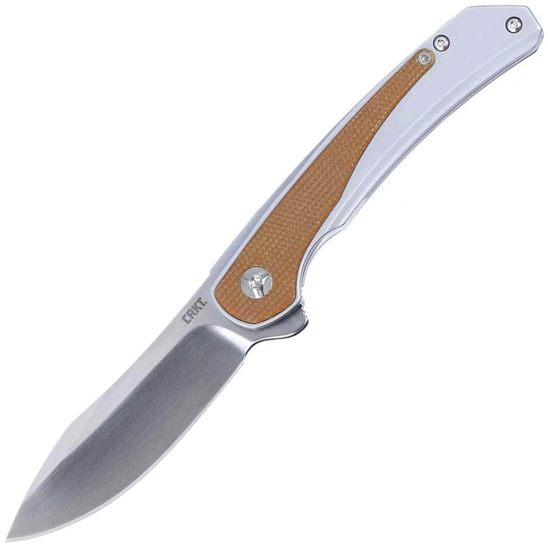 CRKT Padawan, 3" Blade, Steel Handle with Micarta Overlay - 6070