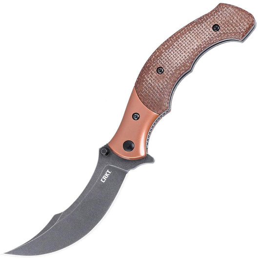 CRKT Ritual Compact, 3.33" Assisted Blade, Micarta/Steel Handle - 7465