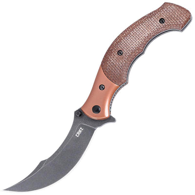 CRKT Ritual Compact, 3.33" Assisted Blade, Micarta/Steel Handle - 7465