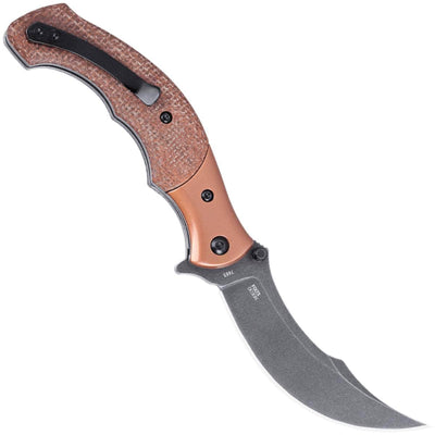 CRKT Ritual Compact, 3.33" Assisted Blade, Micarta/Steel Handle - 7465