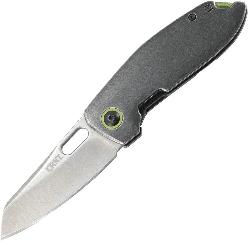 CRKT Sketch 2550 Folding Knife – 2.89" Satin Plain Blade, Stainless Handle