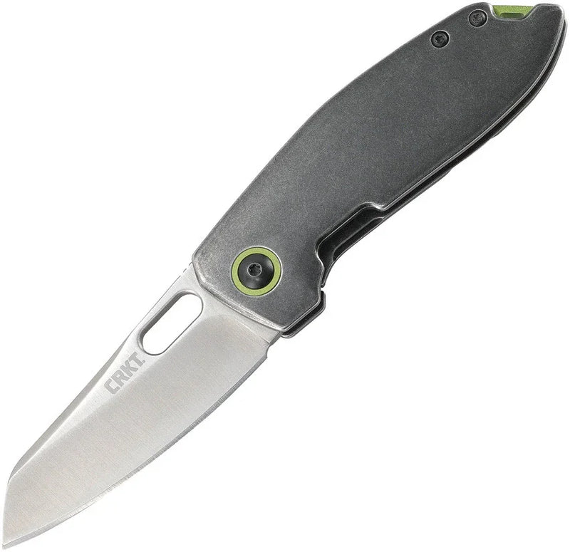 CRKT Sketch 2550 Folding Knife – 2.89" Satin Plain Blade, Stainless Handle