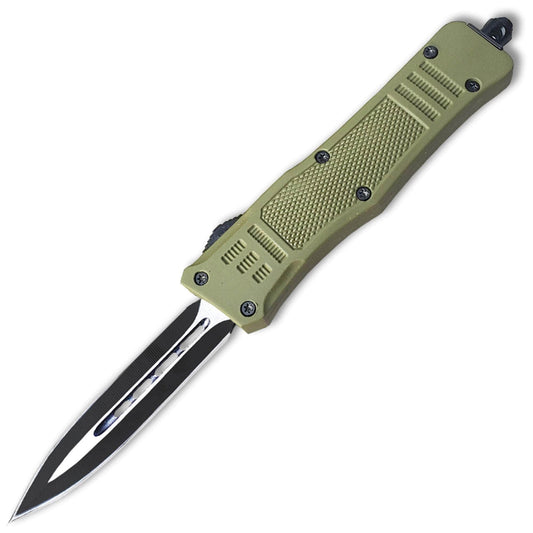 Delta Force Legacy OTF, 2.75" Spear Point Blade, Green Handle - OTFM-11GR