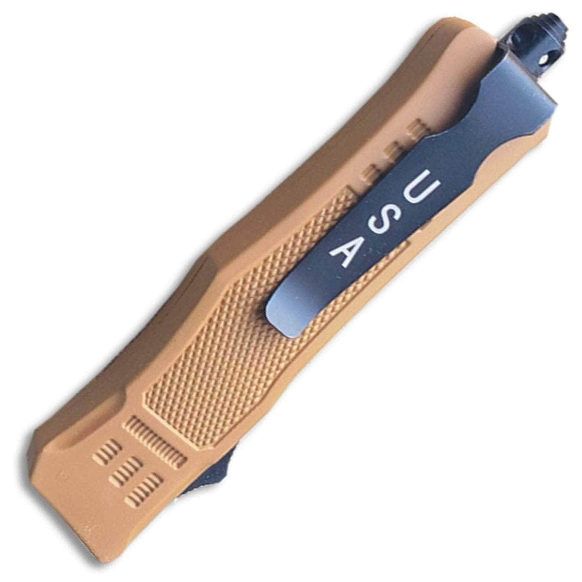 Delta Force Legacy OTF, 2.75" Spear Point Blade, Brown Handle - OTFM-11BR
