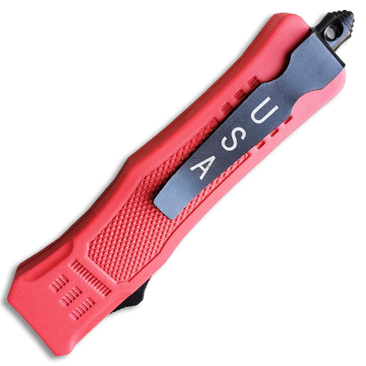 Delta Force Legacy OTF, 2.75" Spear Point Blade, Red Handle, Sheath - OTFM-11RD