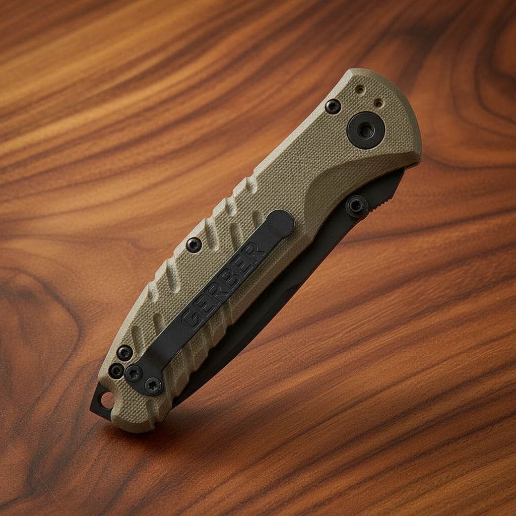 Gerber Propel Downrange Auto Knife – 3.5" CPM S30V Black Tanto Blade | Black G10 Handle | 30-000717