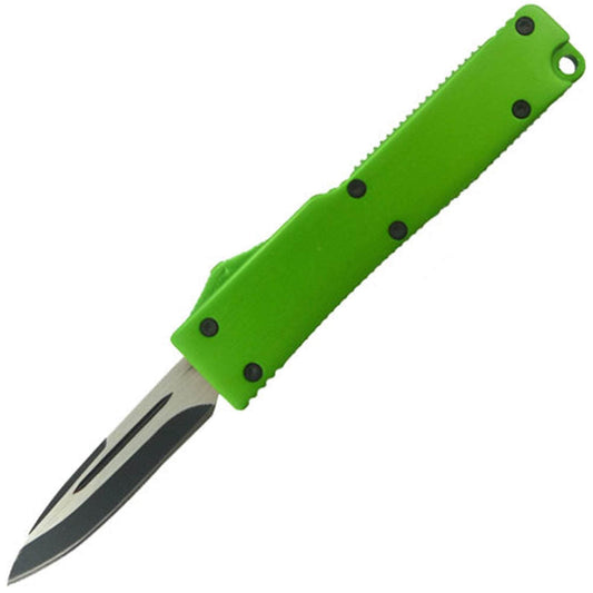 Electrifying California Legal OTF Dual Action Knife (Green)