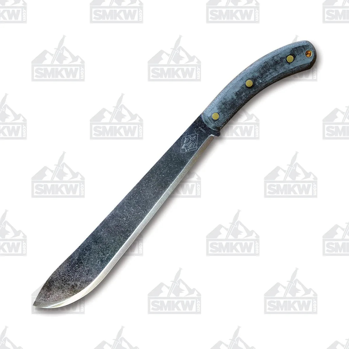 ESEE Expat Darien machete with 12.38 inch 1075 carbon steel blade and black Micarta handle