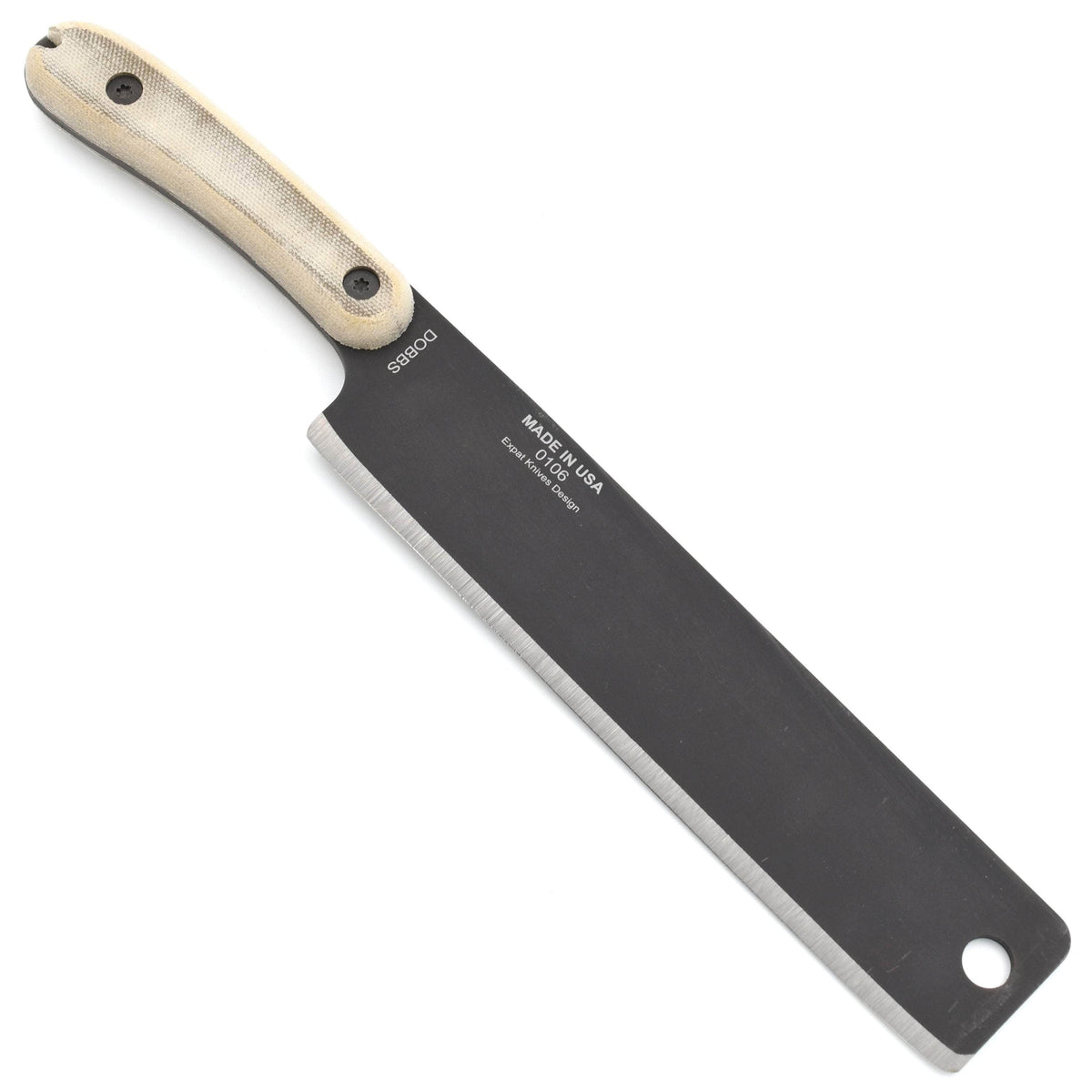 ESEE Libertariat USA, 9" 1095 Machete Blade, Micarta Handle, Canvas Sheath