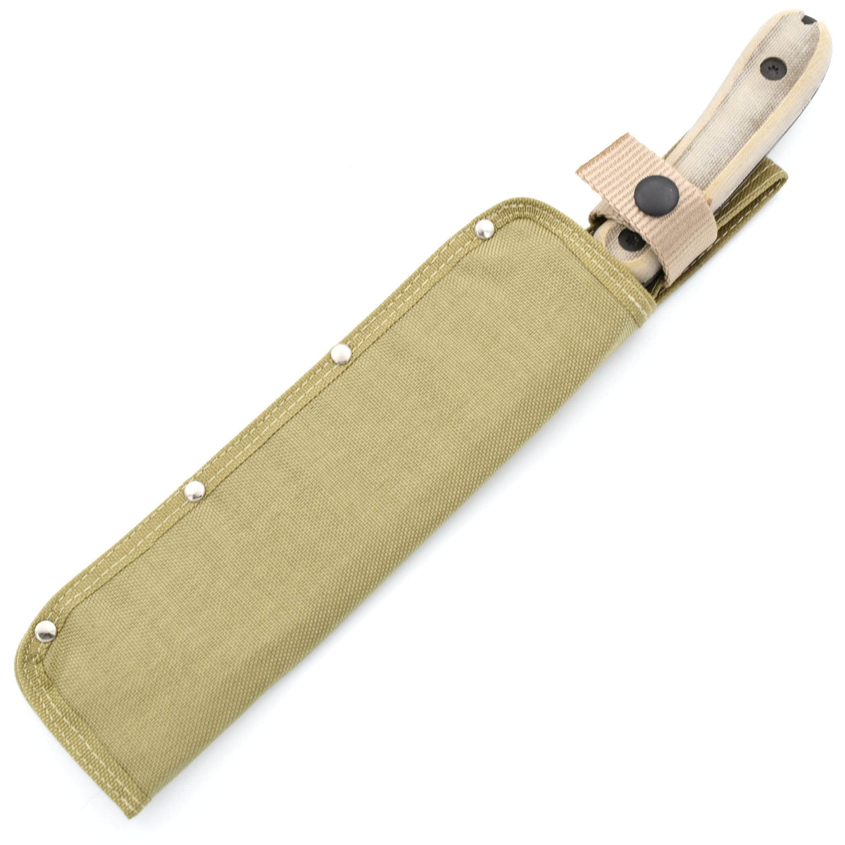 ESEE Libertariat USA, 9" 1095 Machete Blade, Micarta Handle, Canvas Sheath
