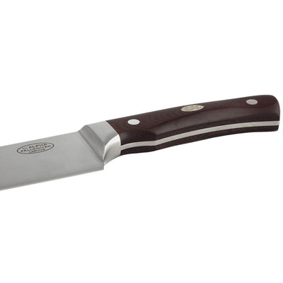 Fallkniven CMT Chef's Alpha, 8" Blade, Maroon Micarta Handle, Gift Box