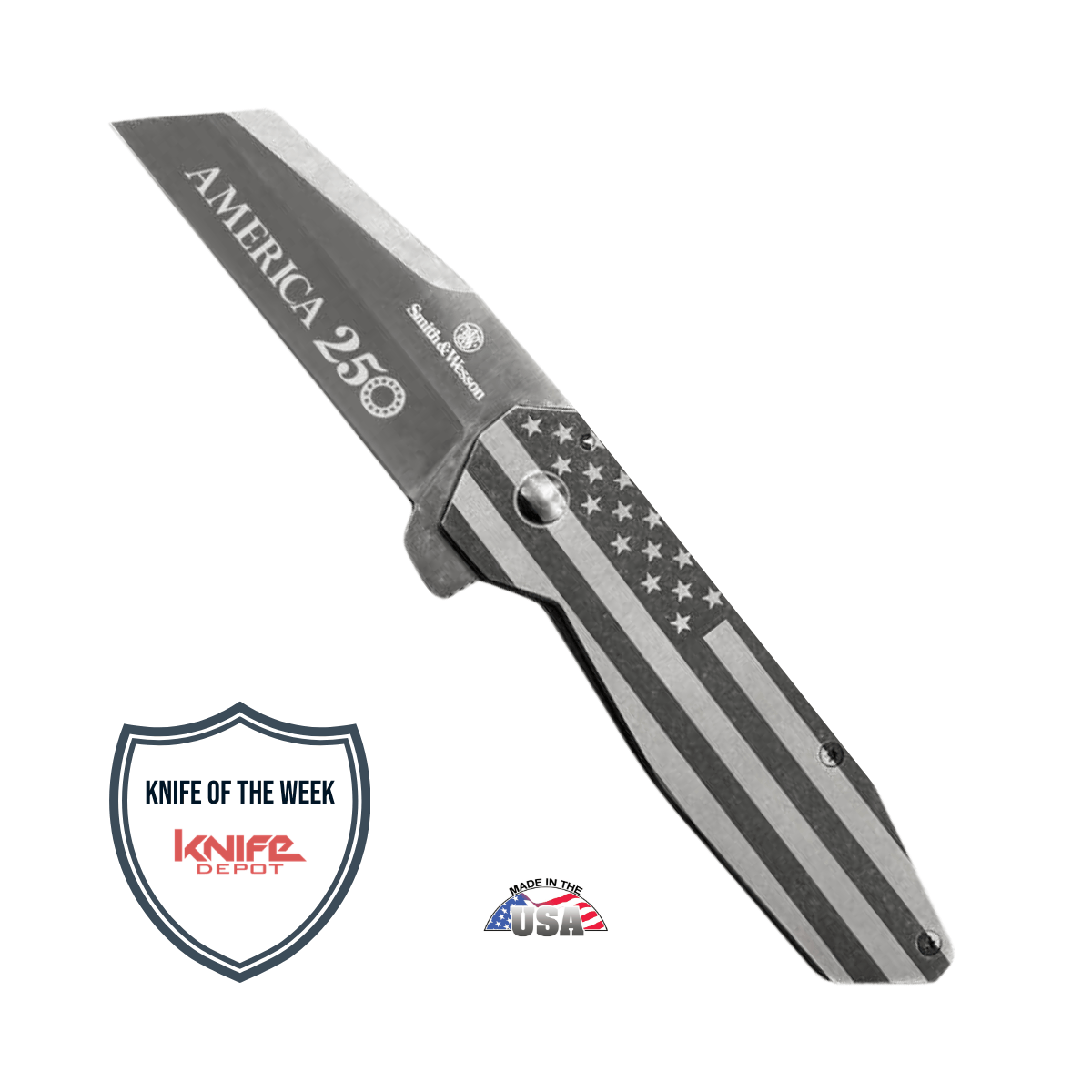 Smith & Wesson America 250th Anniversary Folding Knife – USA Made | D2 Steel