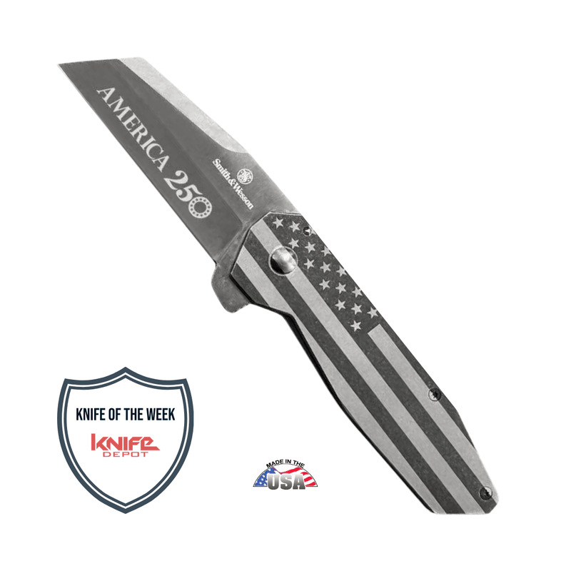 Smith & Wesson America 250th Anniversary Folding Knife – USA Made | D2 Steel
