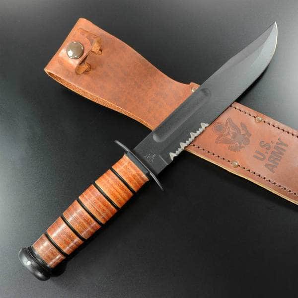 KA-BAR U.S. Army Fighting Utility Knife – 7" Serrated Fixed Blade