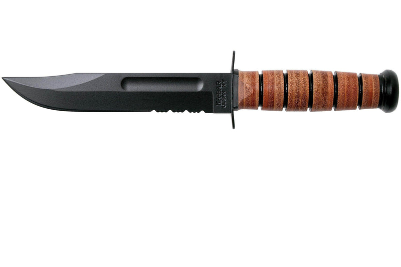 KA-BAR 5018 USMC Fighting/Utility Serrated – 7" 1095 Cro-Van