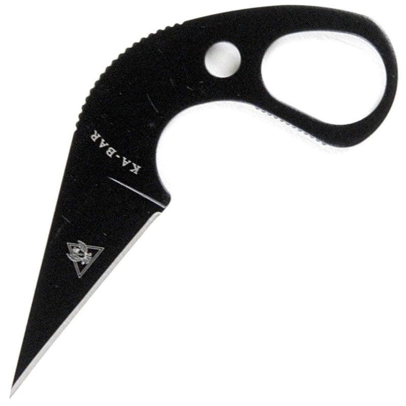 KA-BAR TDI Last Ditch Knife, 1.7" Blade, Steel Handle, Sheath - 1478BP