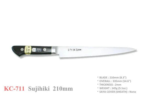 Kanetsune KC-711 210mm Sujihiki – NKS32 High Carbon Steel