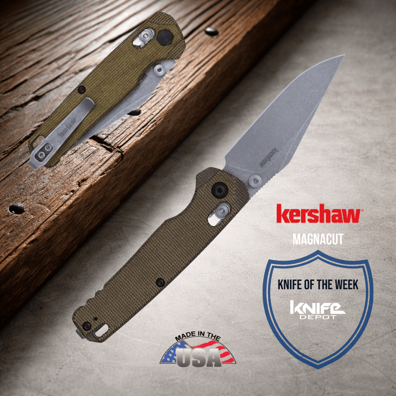 Kershaw Bel Air MagnaCut Folding Knife, Micarta Handle