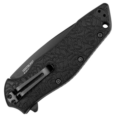 Kershaw Kuro, 3.1" Serrated Assisted Tanto Blade, GFN Handle - 1835TBLKST