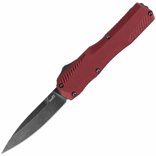 Kershaw Livewire OTF Automatic Knife – Merlot / BlackWash