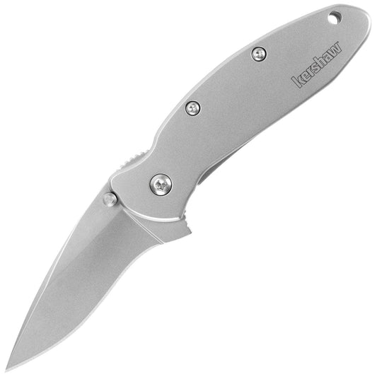 Kershaw Scallion, 2.4" Assisted Blade, Stainless Steel Handle - 1620FL