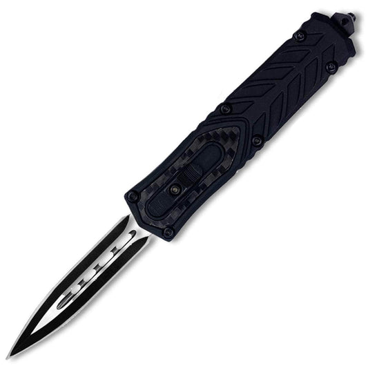 Delta Force Double Edge OTF, 2.75" Blade, Carbon Fiber/Aluminum Handle - OTFM-40