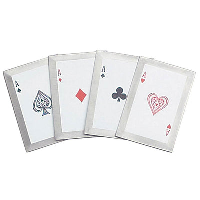 BladesUSA Aces Throwing Cards, Set of 4 3.5" Throwers, Sheath - JL-4A
