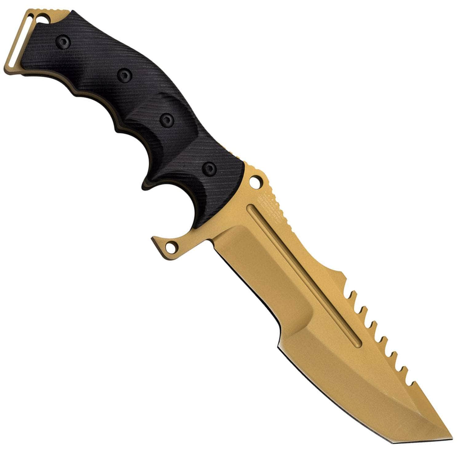 MTech USA Call Of Duty Ghosts Fixed Blade, 5.5" Gold Blade, G10 Handle, Sheath - MX-8054GD