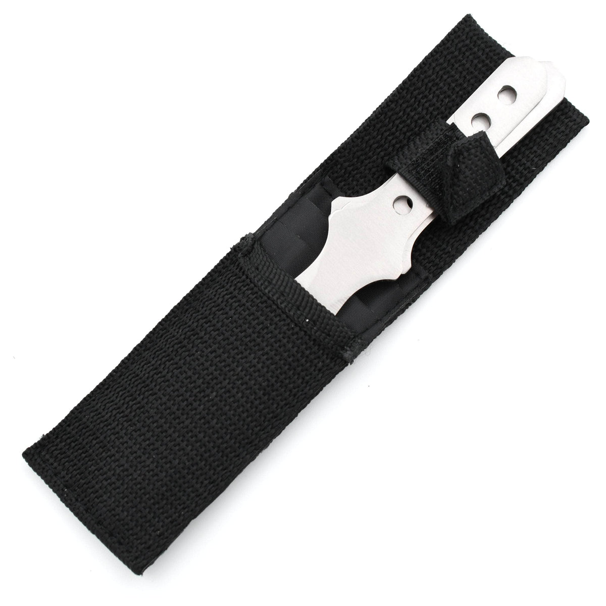 Ninja Throwing Knife Set, 3 6.5" Throwers, Nylon Sheath - A1303-S