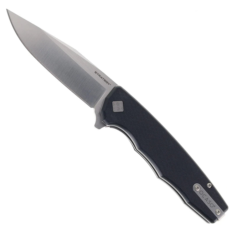 Ocaso Strategy OCA29BGD – Black G10, Satin K110-D2 Folding Knife