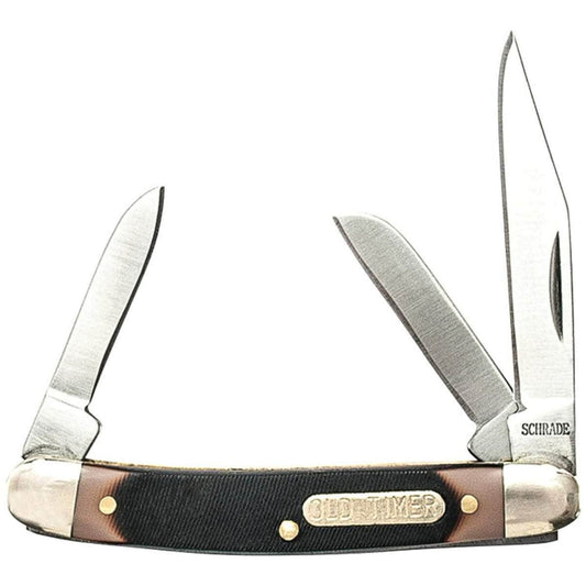 Schrade Old Timer 108OT Junior, 3-Blade Stockman, 2.7" Closed