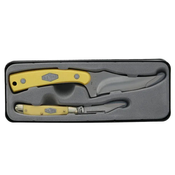 Old Timer 1259508 2-Piece Yellow Handle Sharpfinger Combo Set