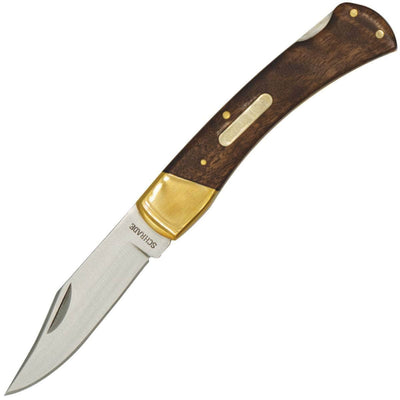Schrade Old Timer 6OTW Golden Bear, 3.9" Blade, Desert Ironwood Handle, Sheath