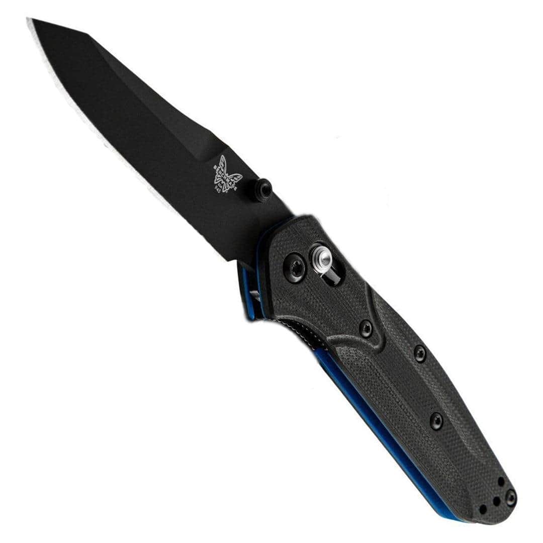 Benchmade Mini Osborne 945BK-03 Folding Knife | Black &amp; Blue G10 | CPM-S90V