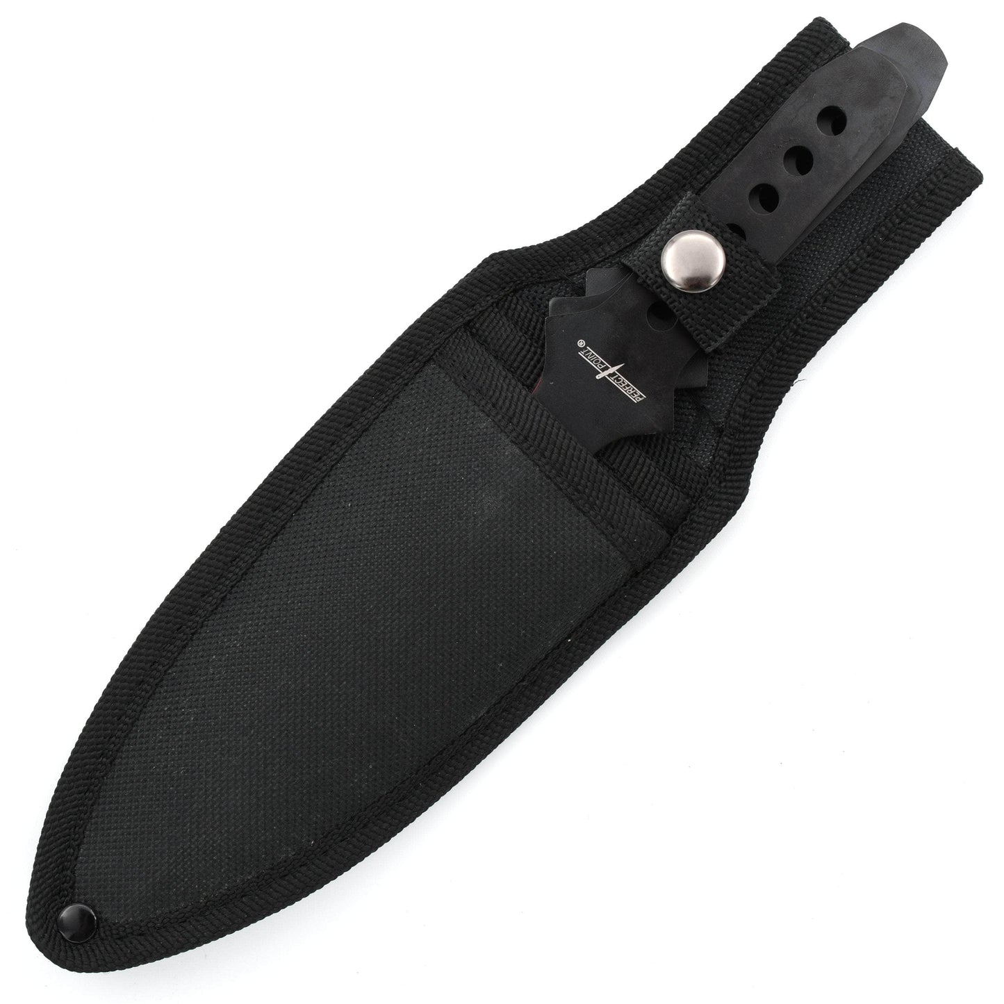 Perfect Point Throwing Knife Set, 3 9" Knives, Nylon Sheath - PP-114-3RGB