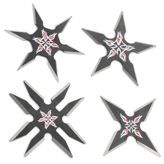 Rite Edge Black Throwing Star Set with Sheath - 210816