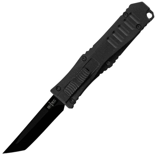 S-Tec Legends Micro OTF, 2" Black Blade, Black Aluminum Handle - 27064BK