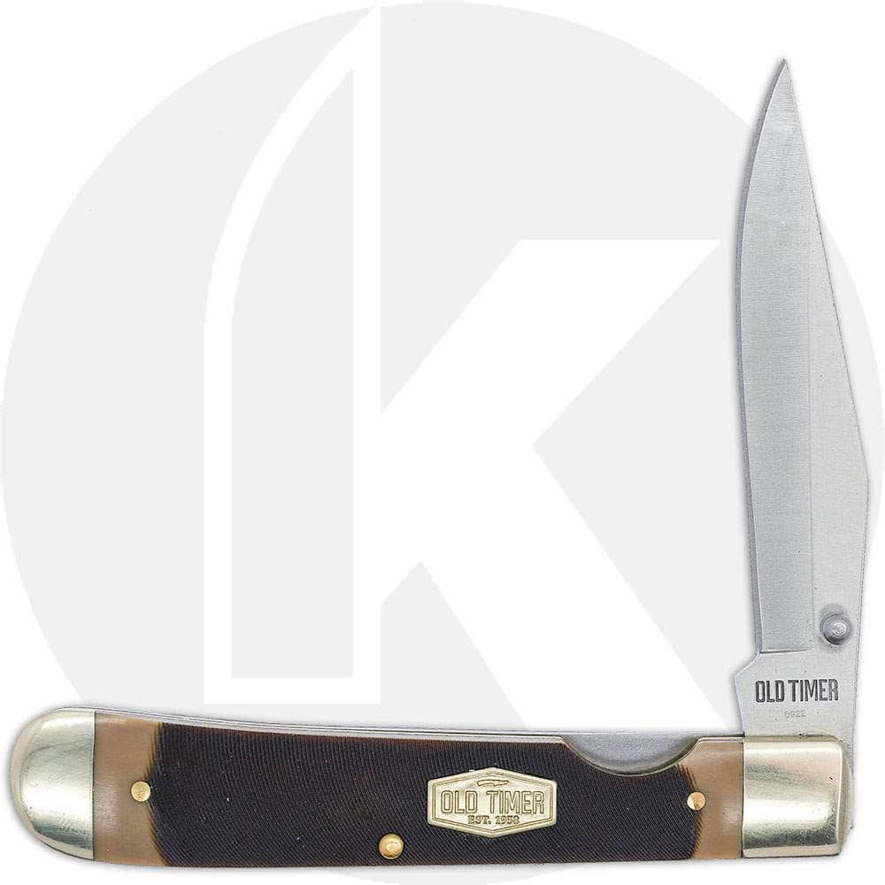 Old Timer 294OT Liner Lock Trapper – Sawcut Handle, Pocket Clip