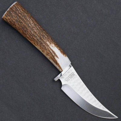 Silver Stag Skinner Elk Stick, 4.5" 1095 Blade, Stag Handle, Sheath - SSS4.5ES