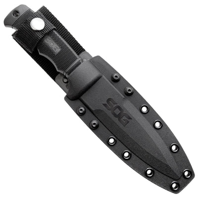 SOG Seal Pup Knife, 4.75" ComboEdge AUS8 Blade, GRN Handle, Kydex Sheath - M37K