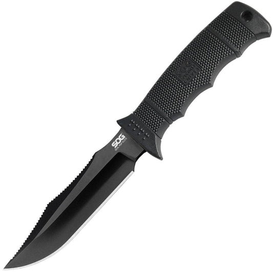 SOG Seal Pup Elite, 4.875" Blade, GRN Handle, Nylon Sheath - E37SN-CP