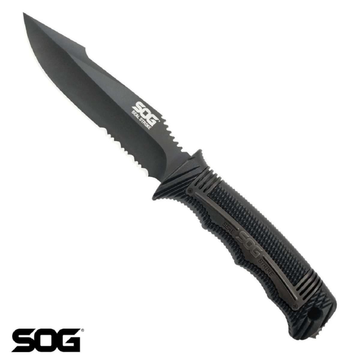 SOG SEAL Strike SS1003-CP black TiNi fixed blade knife
