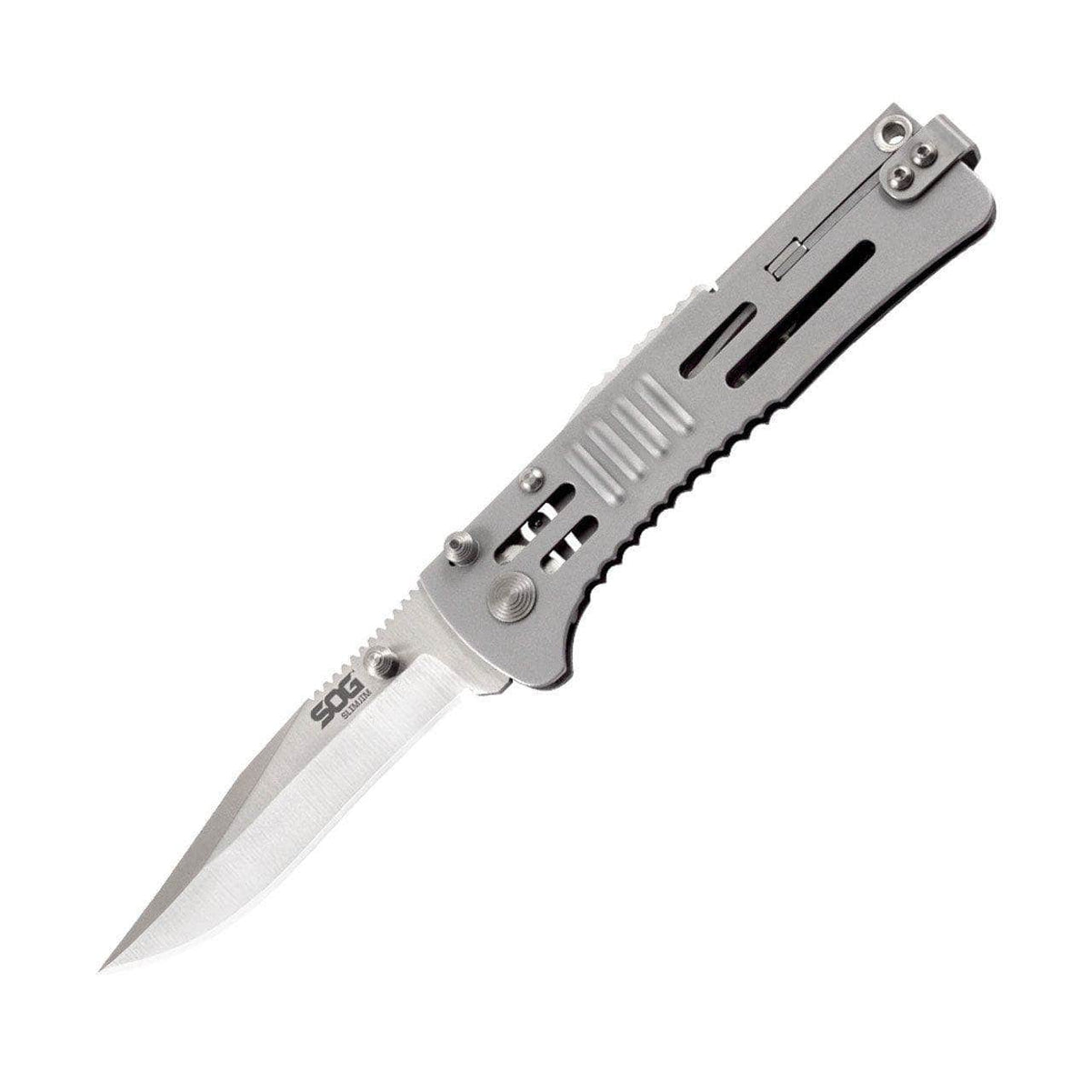 SOG SlimJim SJ31-CP Assisted Folding Knife – 3.18" Satin AUS-8