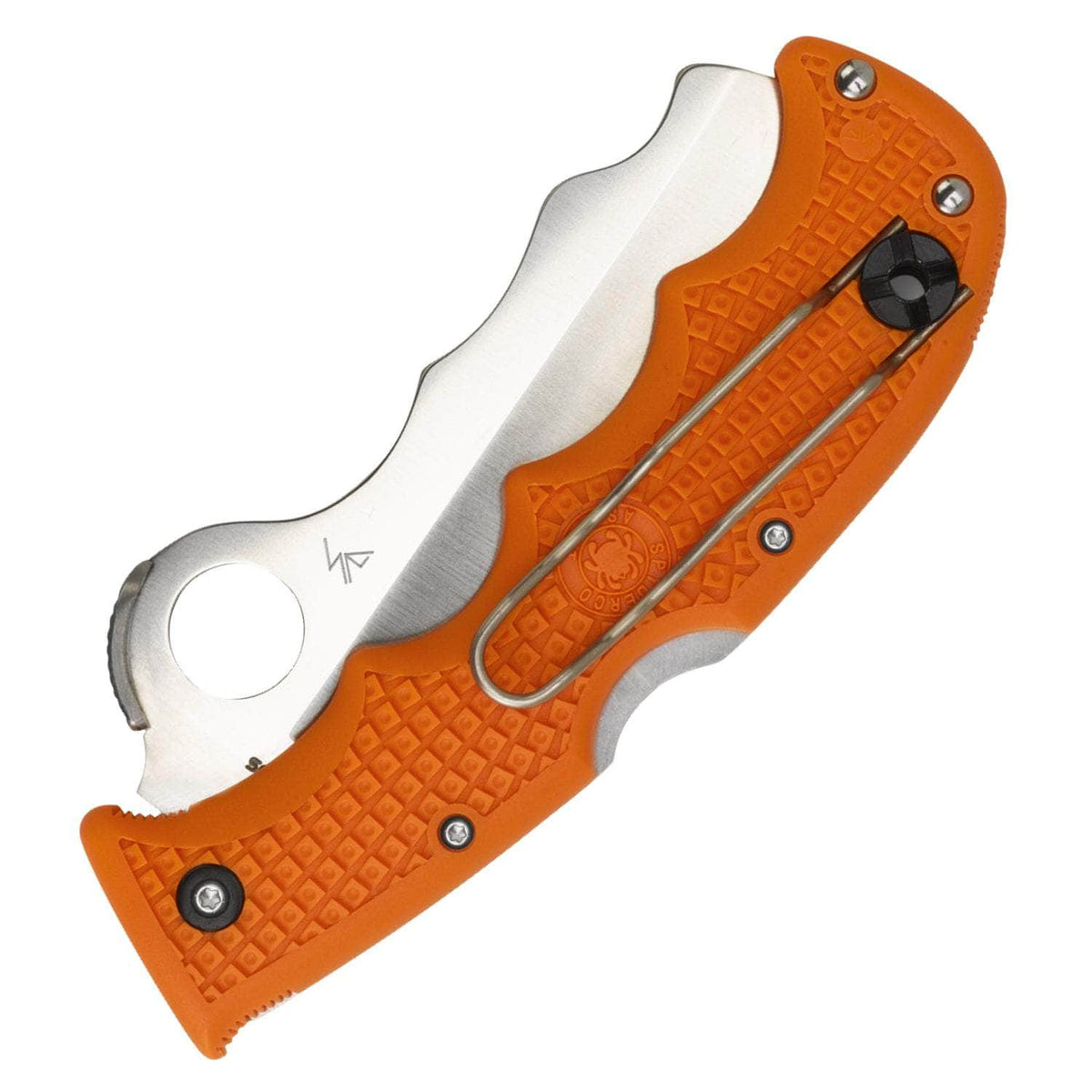Spyderco Assist Rescue Knife, 3.7" VG-10 Blade, Orange FRN Handles - C79PSOR