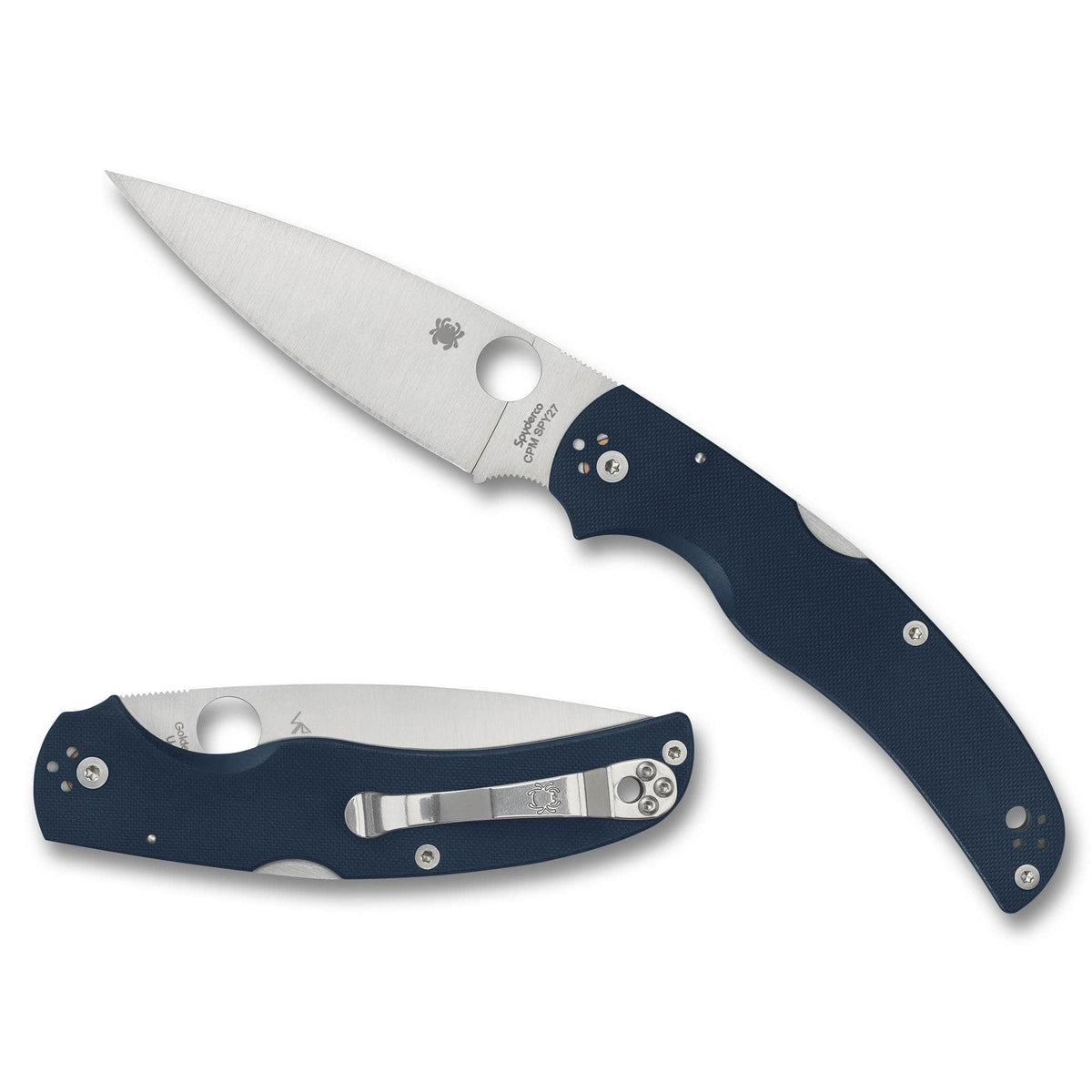 Spyderco Native Chief C244GPCBL - CPM SPY27, Cobalt Blue G10