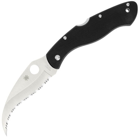 Spyderco Civilian, 4.1" VG-10 Serrated Blade, G-10 Handles - C12GS